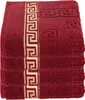 4er Set Luxus Medusa Gästetücher 30x50 cm - Bordeaux / Produktbild-Vorschau 1