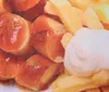 Currywurst & Pommes Kissen - Schale Dekokissen Sofakissen Produktbild-Vorschau 3