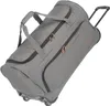 A gray rolling duffel bag is shown from a diagonal angle. Náhľad obrázku produktu