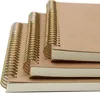 4 STK Notizbuch A5 Spirale Notizblock, Kraft Cover Produktbild-Vorschau 5