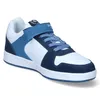 A single blue and white children's sneaker is shown against a white background. Produktbild-Vorschau