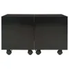 vidaXL Couchtisch Hochglanz-Schwarz 60x60x35 cm Produktbild-Vorschau 3