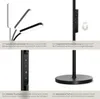 A collage of four images showcasing different features of a floor lamp. Náhled obrázku produktu