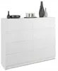 Komoda 140 cm 8 zásuvek skříňka FRAMIRE R-140-S8 bílá Náhled obrázku produktu 10