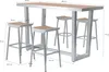 AXI James Barset aus Aluminium mit Holz Look | Bartisch mit Produktbild-Vorschau 6