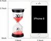 6er Set Sanduhr Timer 1 3 5 10 15 30 Min Bunt Für Küche Produktbild-Vorschau 3