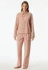 Schiesser dames pyjama, lange model, maat 40, terracotta Productafbeelding-voorbeeld 3
