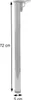 A single table leg with measurement indicators. Produktbild-Vorschau