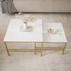 Table basse moderne FORMA 2en1 pour le salon Lot de 2 avec Voir les images du produit 4
