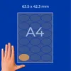 AVERY Zweckform, natuurlijke bruine etiketten, 63,5 x 42,3 Productafbeelding-voorbeeld 5
