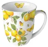 Tazza 10 cm in porcellana con motivo limoni e farfalla Anteprima dell’immagine prodotto 5