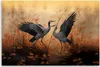 Quadro su tela Gru Natura Uccelli 60x40 Feeby Arancione Anteprima dell’immagine prodotto 3
