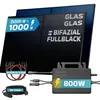 SUNNIVA 1000W Balkonkraftwerk BIFAZIAL FULLBLACK komplett Produktbild-Vorschau 1
