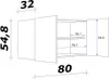 Flex Well Hängeschrank Nano BxTxH 80 x 32 x 55 cm buche Produktbild-Vorschau 7