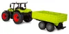 A toy tractor with a trailer attached, shown from a slight angle against a white background. Produktbild-Vorschau