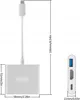 Adapter - 3-in-1 USB-C 3.1 Hub - HDMI 4K - MHL - Power Produktbild-Vorschau 4