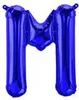 Ballon en plastique lettre M, bleu, environ 40 cm, à Voir les images du produit 2