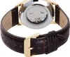 Close-up of the back of a watch with a leather strap. Náhled obrázku produktu