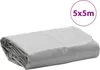 vidaXL Šedá plachta 5x5 m 650 g/m² Náhľad obrázku produktu 10