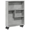 vidaXL Úložný vozík úzky betónový sivý 48x13x68 cm materiál Náhľad obrázku produktu 1