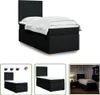 The Living Store Boxspringbett mit Matratze Schwarz 80x200 Produktbild-Vorschau 1