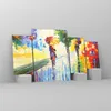 Bilder auf glas - Park Straße Regen - 160x90cm - Glasbilder Produktbild-Vorschau 4