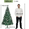 FCH 180cm verde spray bianco 900 rami con pigne, aghi in Anteprima dell’immagine prodotto 9