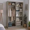 BEAUTYSOFA | Armoire DONATELLO 120 cm cachemire/Artisan Voir les images du produit 5