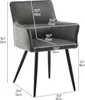 CLIPOP Esszimmerstühle 2er Set,Samt Stuhl gepolsterte Produktbild-Vorschau 3