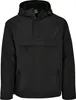 A black hooded jacket with a front pouch pocket and zippered side pockets. Anteprima dell’immagine prodotto