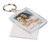 A clear studio shot of a keychain with a photo frame. Produktbild-Vorschau
