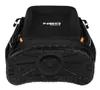 The bottom view of a black tool bag with a textured sole and orange accents. Náhľad obrázku produktu