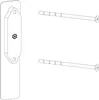 HAUTAU ATRIUM HS Griffmuschel außen mit Schrauben M5x100 Produktbild-Vorschau 3