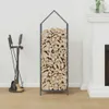 vidaXL Porta legna antracite 40x25x120 cm Acciaio laminato Anteprima dell’immagine prodotto 3