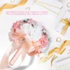 Umělá svatební kytice simulace nevěsta drží květinové Náhled obrázku produktu 3