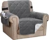 (1 Seater, Grau) Sofabezug Gesteppter dicker Produktbild-Vorschau 1