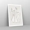 Poster - Poster ohne Rahmen - Grafik Frau Licht - 70x100 cm Produktbild-Vorschau 7