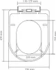 vidaXL Toilettensitz mit Absenkautomatik Weiß Quadratisch Produktbild-Vorschau 16