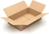 An empty, open cardboard box. Produktbild-Vorschau