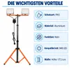 MasterLED Baustrahler mit Stativ 2x50W 12000lm 5000K IP65 Produktbild-Vorschau 3