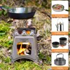 Lixada Campingový varič na drevo Prenosný kompaktný hobo Náhľad obrázku produktu 7