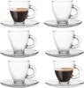 Verres à espresso avec poignée et soucoupes ovales Verres à Voir les images du produit 8