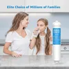 A mother and daughter are in a kitchen, with the daughter drinking water from a glass. A water filter is placed on the counter next to them. Anteprima dell’immagine prodotto