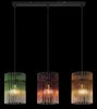 Globo Lighting Hängeleuchte Metall schwarz matt, Glasstäbe Produktbild-Vorschau 4
