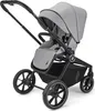 A studio product shot of a gray and black stroller against a white background. Produktbild-Vorschau