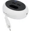 A white and black Blaupunkt power strip with two USB ports and a European plug. Produktbild-Vorschau