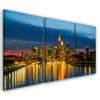 Triptychon auf leinwand blau städte & architektur 60x40 cm Produktbild-Vorschau 1