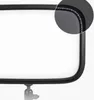 A close-up view of the corner of a rectangular LED light panel, showing its black frame and the embedded LED strip. Produktbild-Vorschau