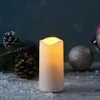 LED Mini Kerze/Grabkerze - flackernd - H: 10cm, D: 5cm - Timer + Sensor - bis 750h - weiß Produktbild-Vorschau