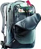 A close-up view of a Deuter Giga backpack, showing its front pockets and organizational features. Produktbild-Vorschau